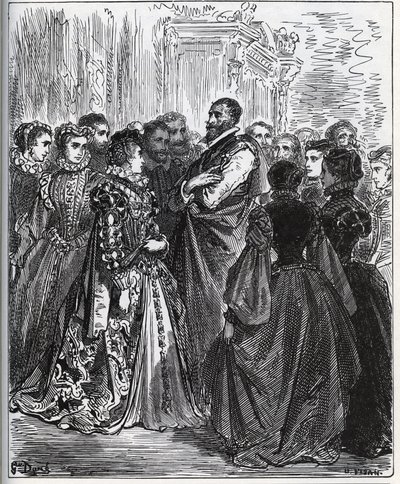 Abendveranstaltung organisiert von Don Antonio - aus "Don Quijote von der Mancha" von Miguel Cervantes von Gustave Dore
