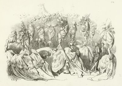 Kopfbedeckungen in der Regierungszeit von Ludwig XVI. von Gustave Dore