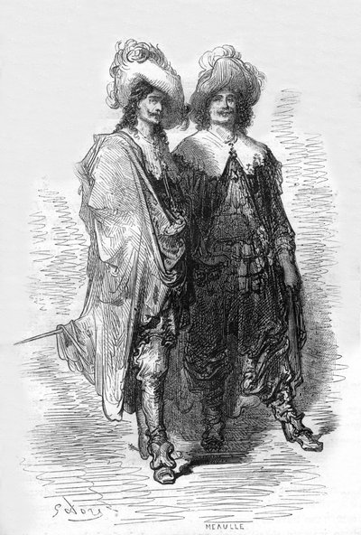 Illustration von Gustave Doré für das Buch Captain Fracasse von Théophile Gautier von Gustave Dore