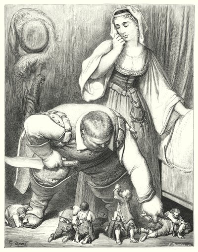 Der kleine Däumling (Gravur) von Gustave Dore