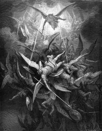 Das verlorene Paradies: Der Fall der rebellischen Engel von Gustave Dore