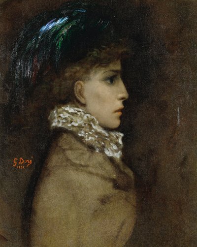 Porträt der Schauspielerin Sarah Bernhardt von Gustave Dore