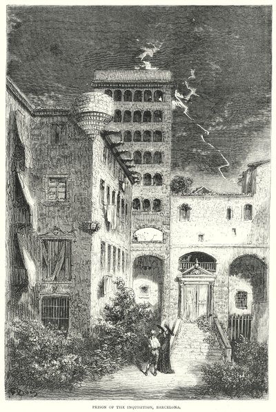 Gefängnis der Inquisition, Barcelona (Gravur) von Gustave Dore