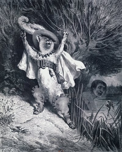 Der gestiefelte Kater, Illustration von Gustave Doré für das Märchen von Charles Perrault von Gustave Dore