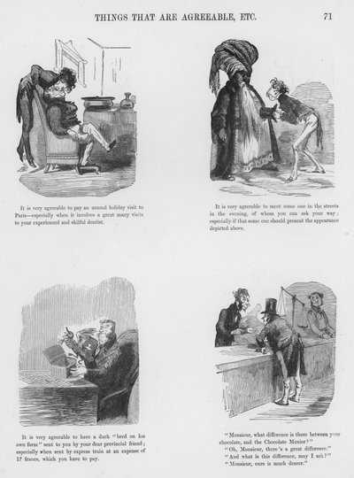 Humorvolle und groteske Skizzen von Gustave Doré (Gravur) von Gustave Dore
