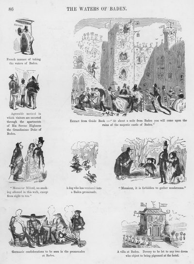 Humorvolle und groteske Skizzen von Gustave Doré (Gravur) von Gustave Dore