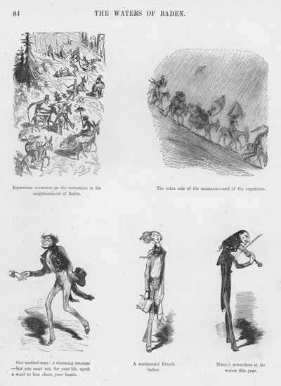 Humorvolle und groteske Skizzen von Gustave Doré (Gravur) von Gustave Dore