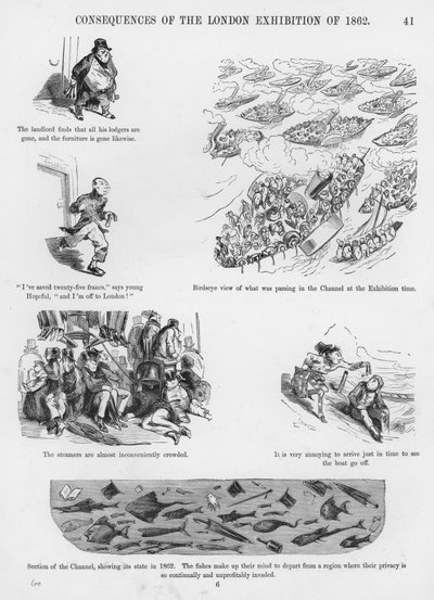 Humorvolle und groteske Skizzen von Gustave Doré (Gravur) von Gustave Dore