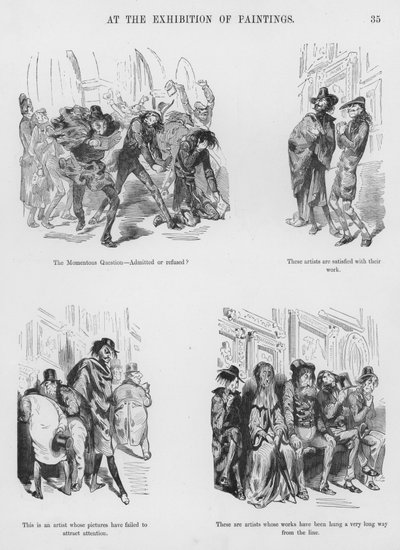 Humorvolle und groteske Skizzen von Gustave Doré (Gravur) von Gustave Dore