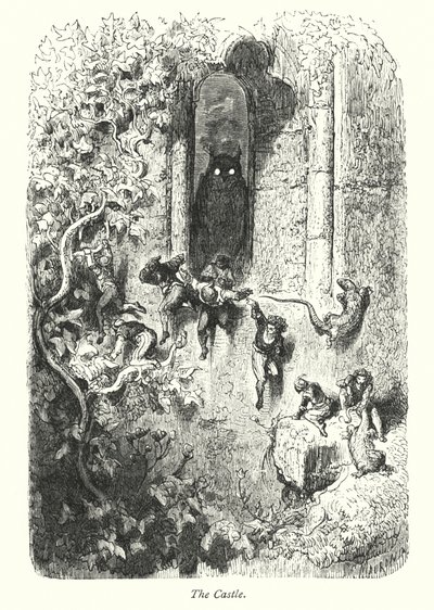 Das Schloss (Gravur) von Gustave Dore