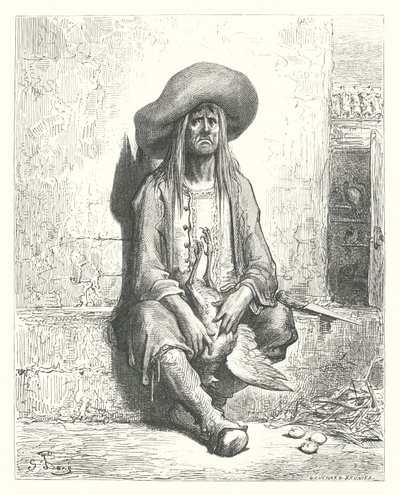 Die Fabeln von La Fontaine: Die Henne mit den goldenen Eiern von Gustave Dore
