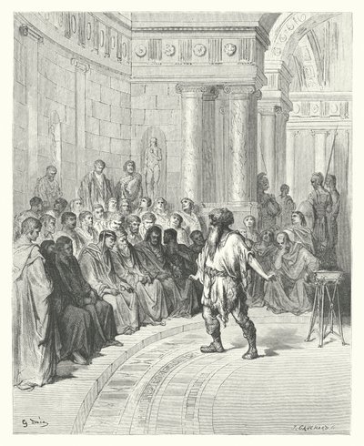 Die Fabeln von La Fontaine: Der Bauer der Donau von Gustave Dore