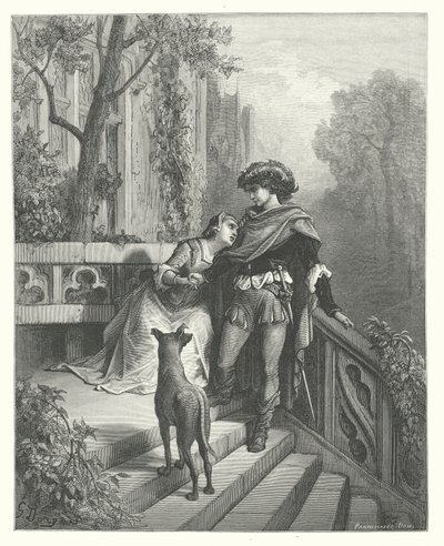 Die Fabeln von La Fontaine: Die zwei Tauben von Gustave Dore