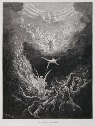 Das Jüngste Gericht, Illustration aus der Dore-Bibel von Gustave Dore