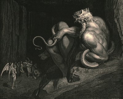 Dort steht Minos, ca. 1890 von Gustave Dore