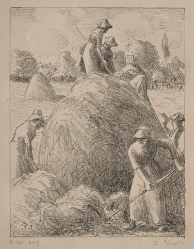 Heuarbeiter von Eragny von Gustave Leheutre