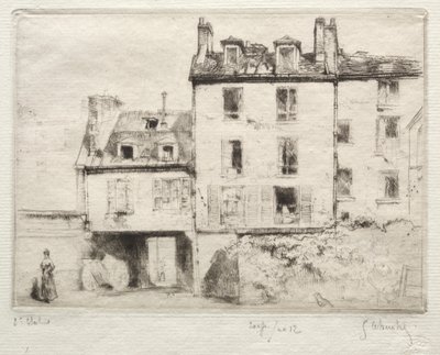 Die Rue Lacépède: der Hof des Schmieds Cottens von Gustave Leheutre