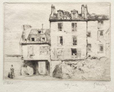 La rue Lacépède: der Hof des Aciereur Cottens von Gustave Leheutre