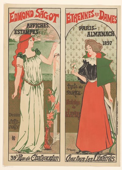 Plakat von Edmond Sagot von Gustave Marie