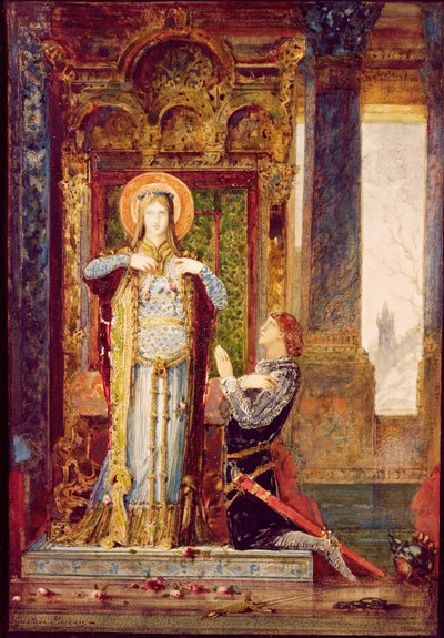 St. Elisabeth von Ungarn oder Das Wunder der Rosen, 1879 von Gustave Moreau