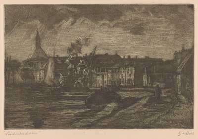 Leidschendam von Gustave van der Does (signed by artist)