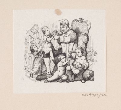 Illustration zu "Reisekammeraten" in H.C. Andersen, "Märchen und Geschichten", Band 1 von H.P. Hansen