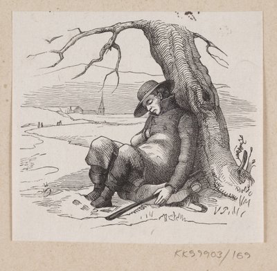 Illustration zu "Unter dem Weidenbaum" in H.C. Andersen, "Märchen und Geschichten", Band 2 von H.P. Hansen