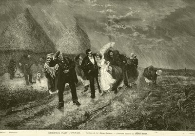 Überrascht vom Gewitter von H. Brispot