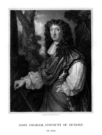 John Graham of Claverhouse, 1. Viscount Dundee, schottischer Jakobitenkommandant, 1829 von H. Robinson