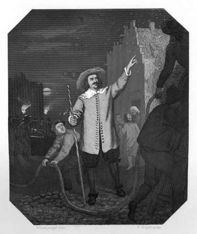 Jan van der Heyden, niederländischer Maler des Barock, Zeichner, Druckgrafiker und Erfinder, ca. 1870 von H. Sluyter