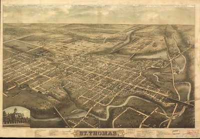Perspektivkarte von York, Pa. von H.; Stoner Brosius