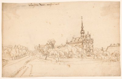 Das Kloster Roosendael in Walem, zwischen Bäumen von H. van Wel (attributed to)