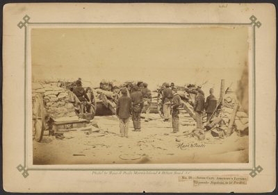 Abschnitt Capt. Ashcrofts Batterie, 12-Pfünder Napoleons, in 2. Parallel von Haas and Peale