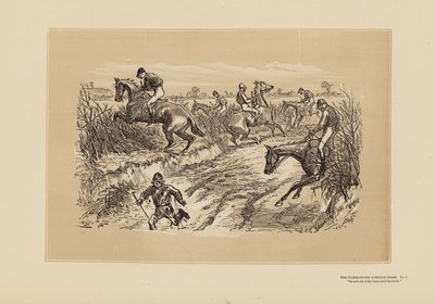 Das Tumbletown-Hindernisrennen, Nr. 7, Die Gasse (Gravur) von Hablot Knight (1815 92) Browne