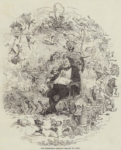 Unser Weihnachtstraum (Gravur) von after Hablot Knight Browne