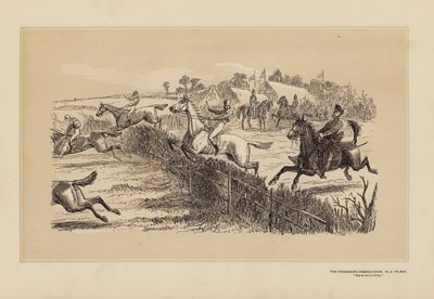 Das Tumbletown-Hindernisrennen, Nr. 2, Der Start (Gravur) von Hablot Knight (1815 92) Browne