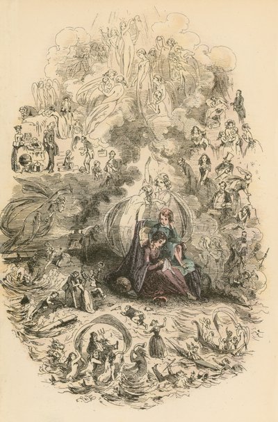 Illustration für Dombey und Sohn von Hablot Knight Browne