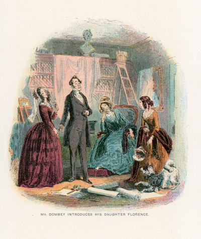Illustration für Dombey und Sohn von Hablot Knight Browne