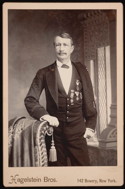 Porträt von J. Watts John Watts De Peyster 1821-1907, vor 1896 von Hagelstein Bros