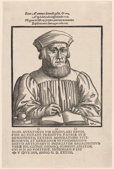 Johann Aventinus (Johann Turmair) von Hanns Lautensack