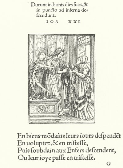 Die Gräfin oder Braut (Gravur) von Hans (after) Holbein the Younger