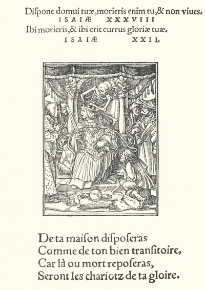 Der Kaiser (Gravur) von Hans (after) Holbein the Younger