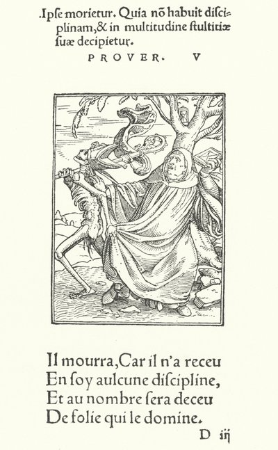 Der Abt (Gravur) von Hans (after) Holbein the Younger