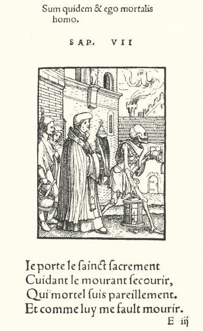 Der Priester (Gravur) von Hans (after) Holbein the Younger