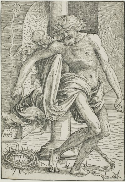 Der Mann der Schmerzen vor der Säule von Hans Baldung Grien
