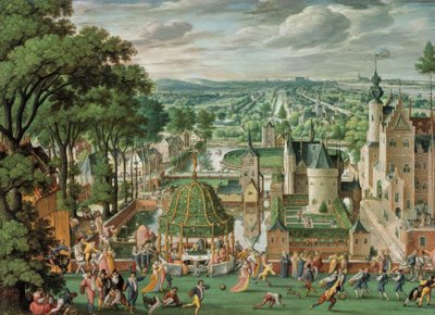 Parklandschaft mit Schloss von Hans Bol
