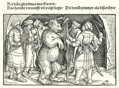 Die Bärenführer von Hans Burgkmair