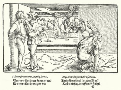 Die Bestrafung der Diener von Hans Burgkmair