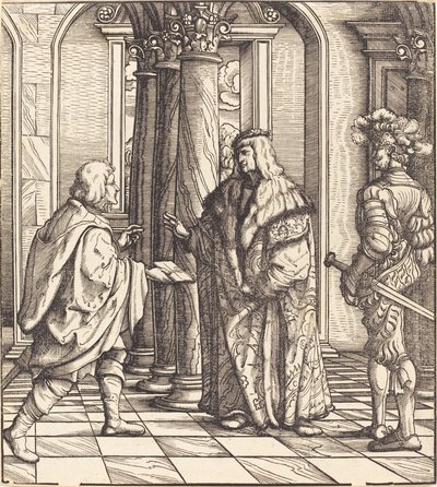 Eine Nachricht über die Hochzeit des Weißen Königs von Hans Burgkmair I