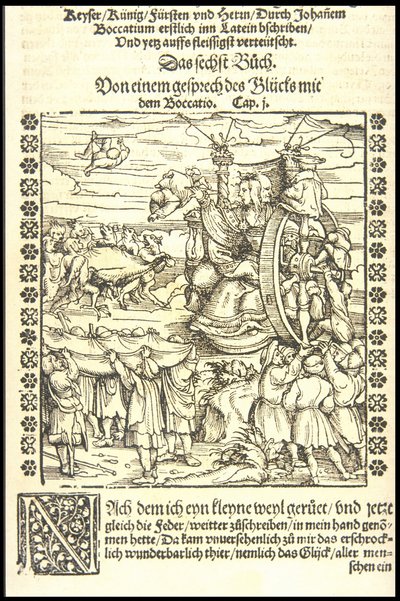 Das Rad des Schicksals, ca. 1545 von Hans Burgkmair the Elder